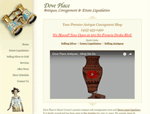 Tablet Screenshot of doveplaceantiques.com